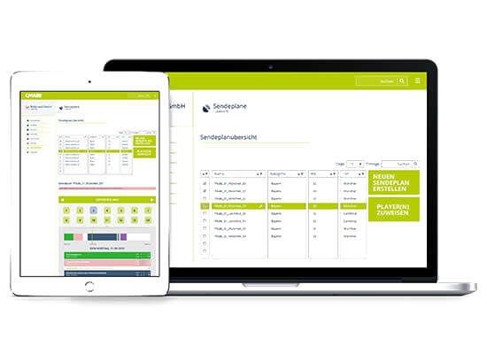 CM AIR Software Oberfläche