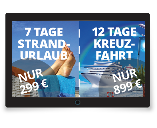 Split- und Multiscreen Beispiel